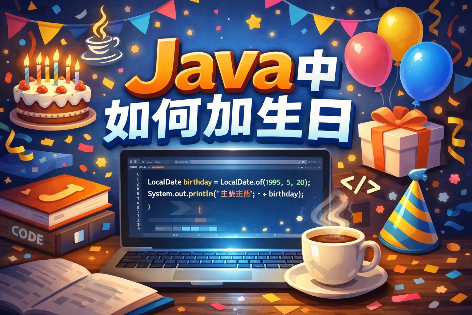 java中如何加生日