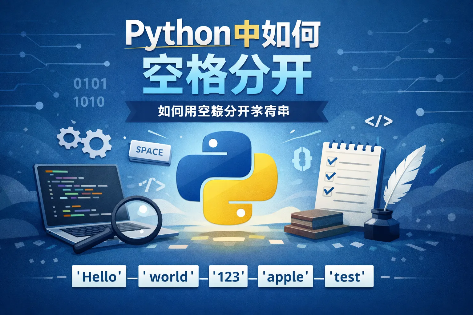python中如何空格分开