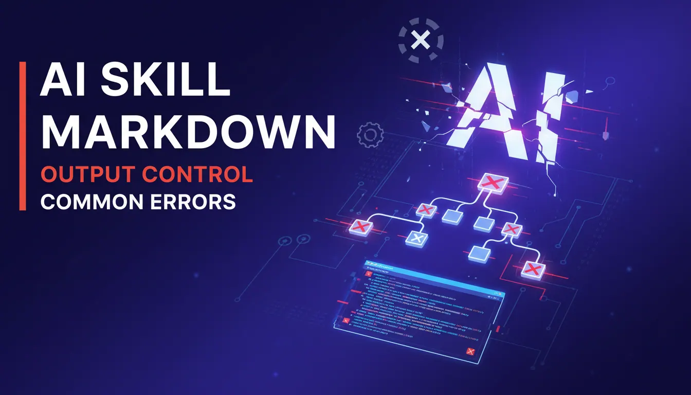 AI SkillMarkdown输出控制常见错误