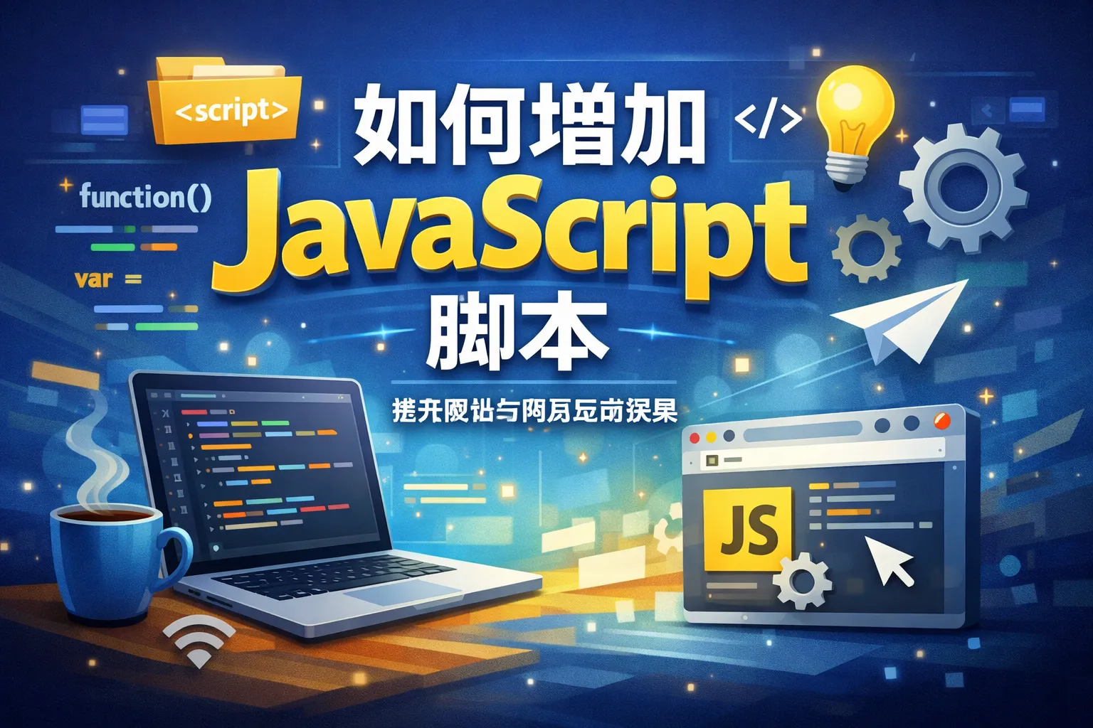 如何增加javascript脚本
