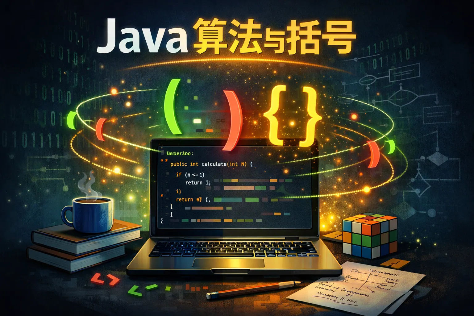 java 算法有括号