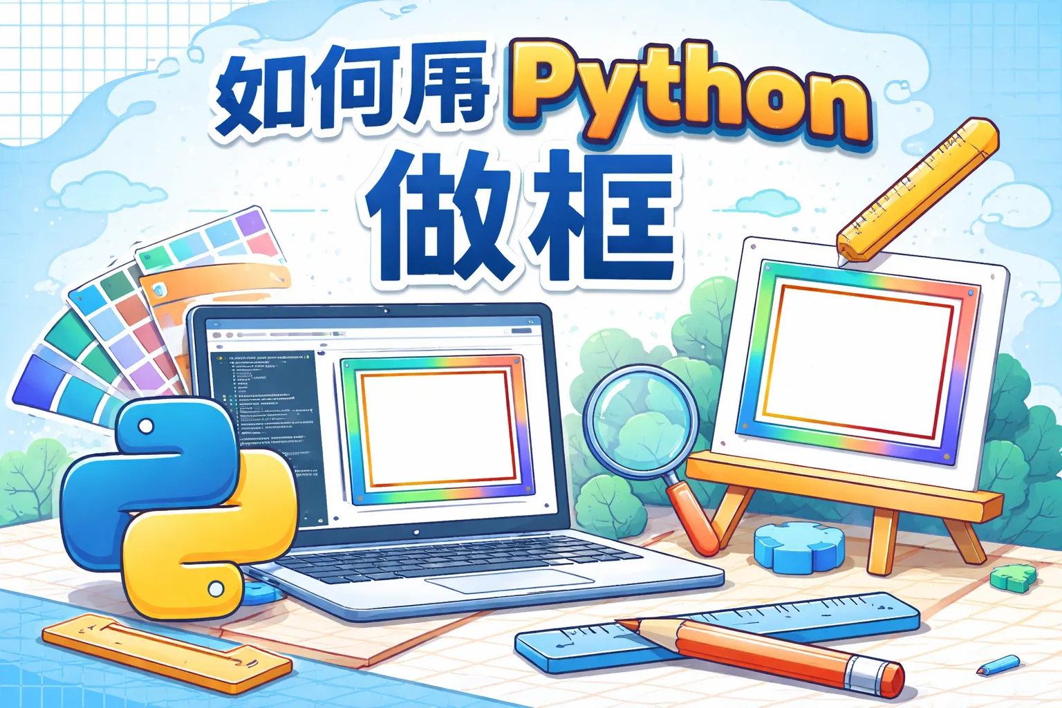 如何用python做框
