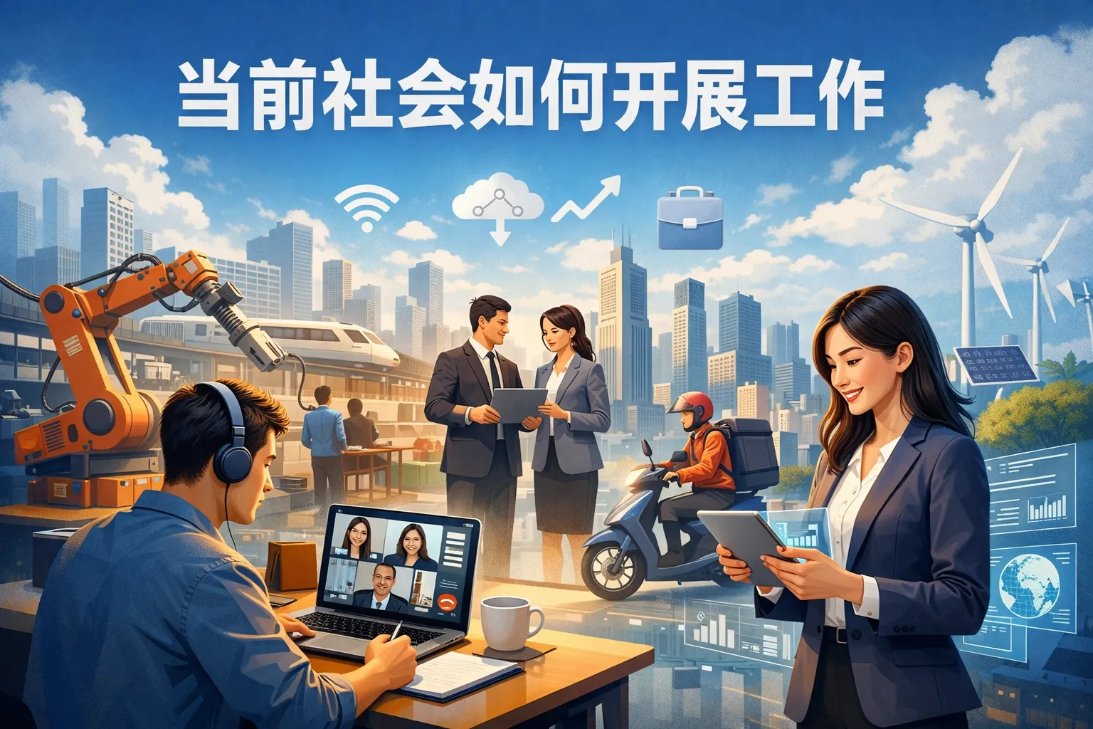 当前社会如何开展工作