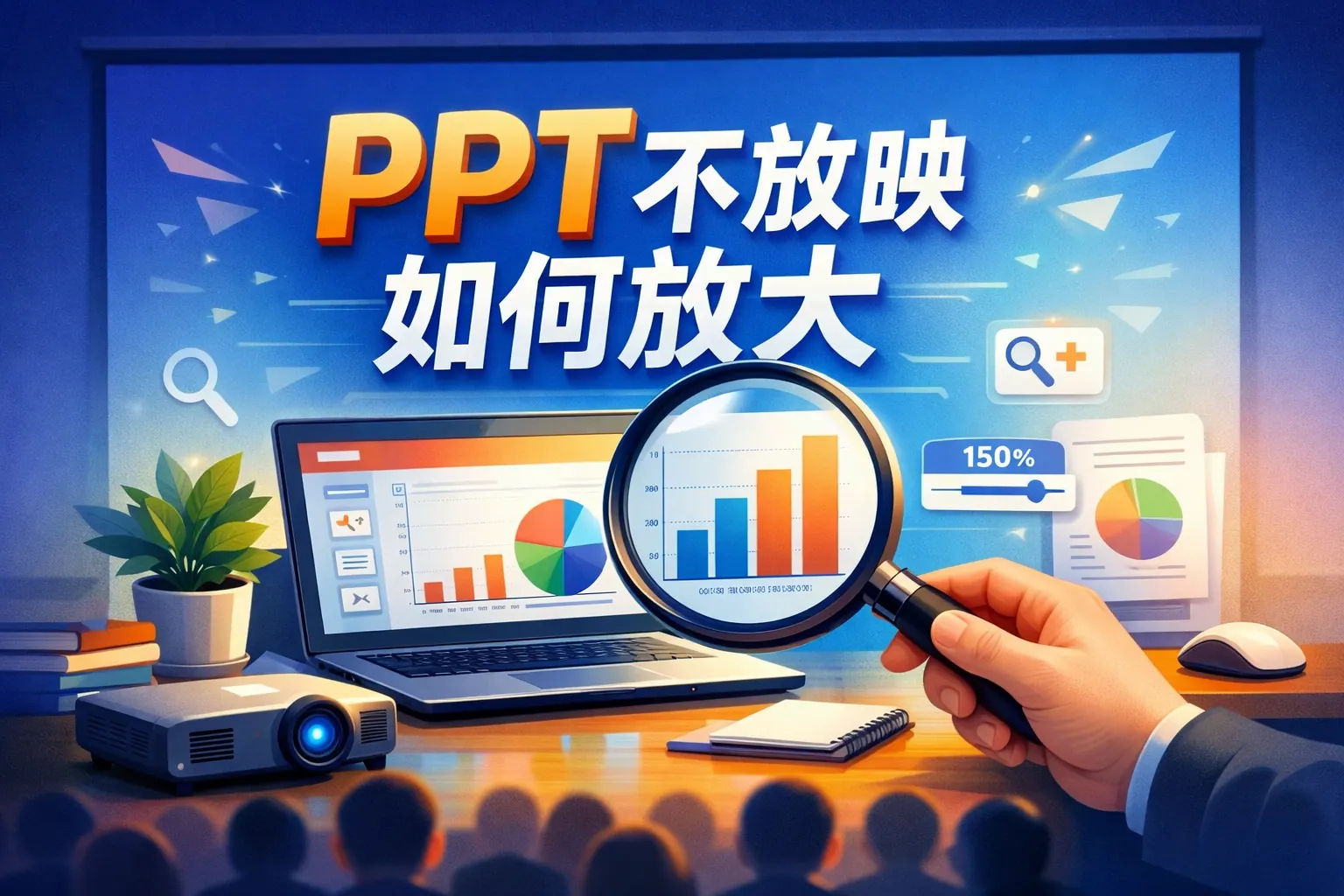 ppt不放映如何放大