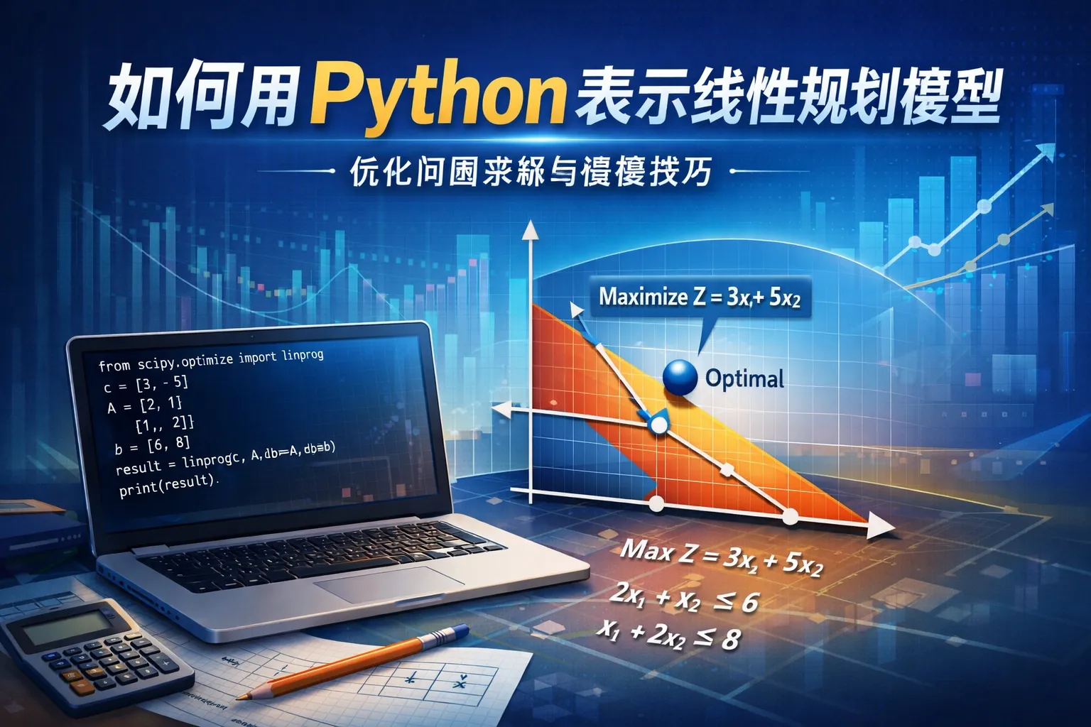如何用python表示线性规划模型
