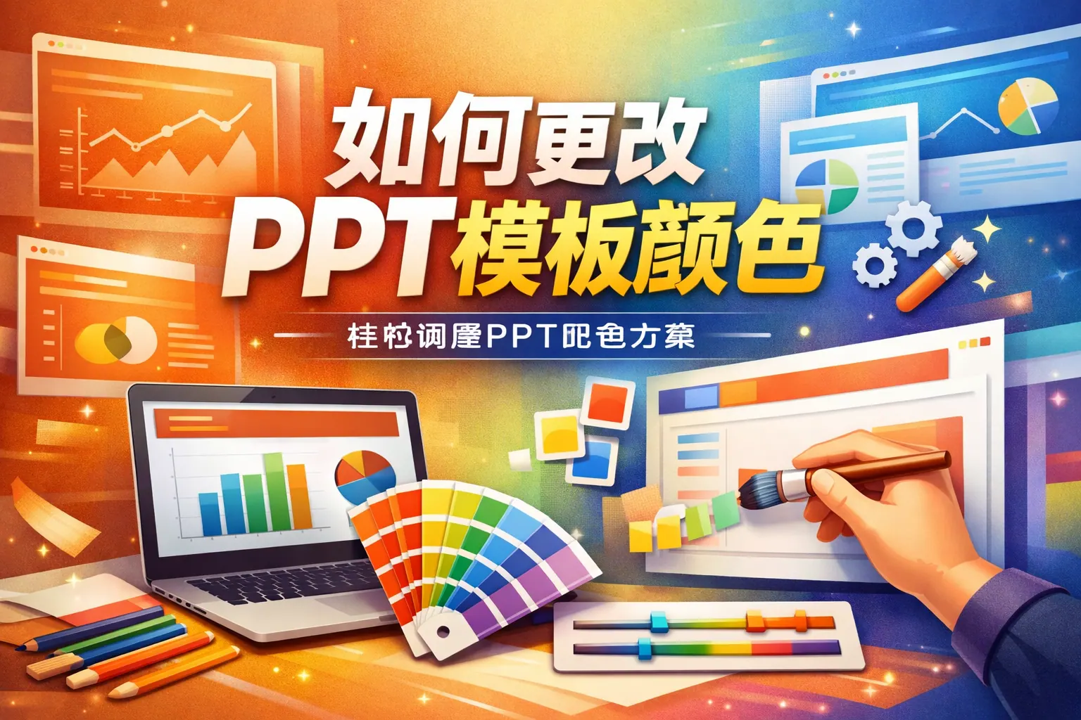 如何更改ppt模板颜色