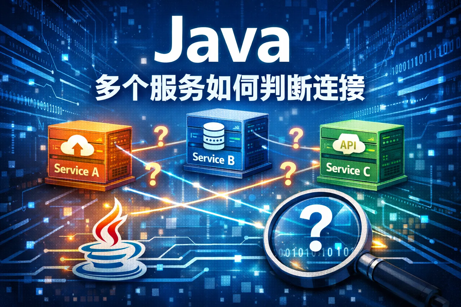 java 多个服务如何判断连接