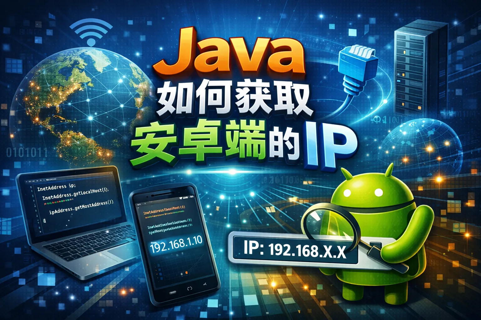 java如何获取安卓端的ip