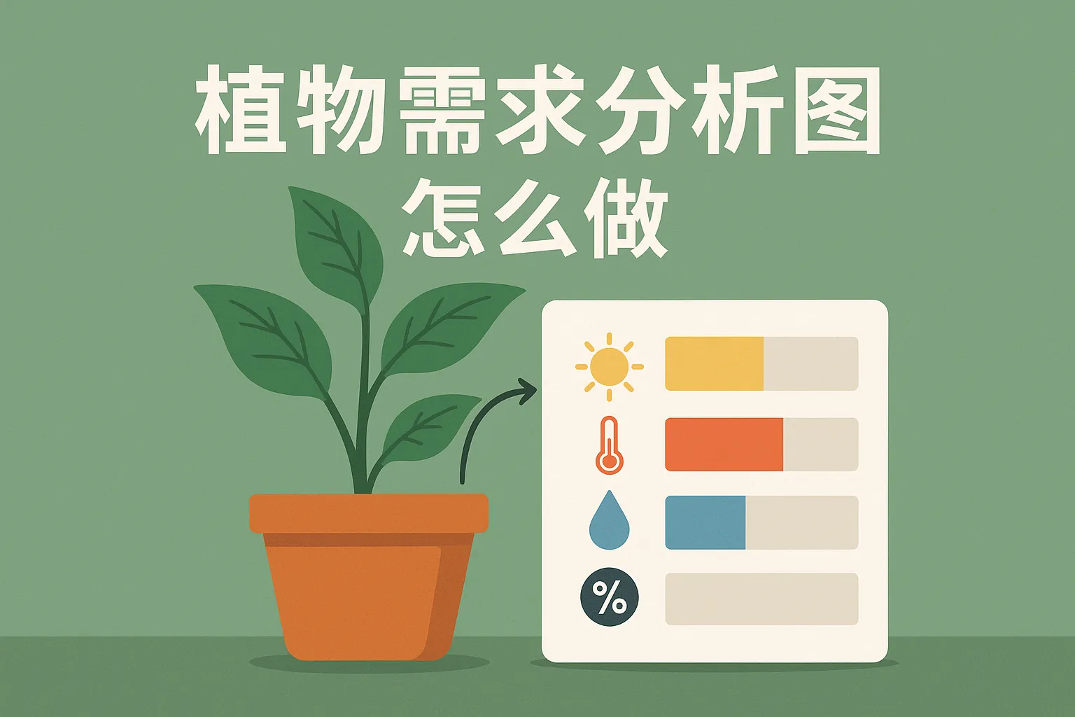 植物需求分析图怎么做