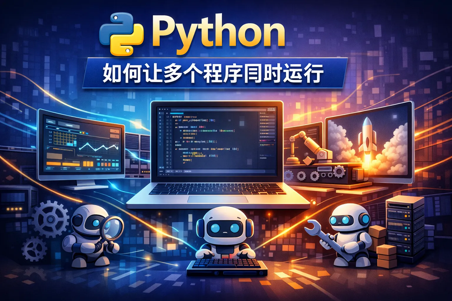 python如何让多个程序同时运行程序