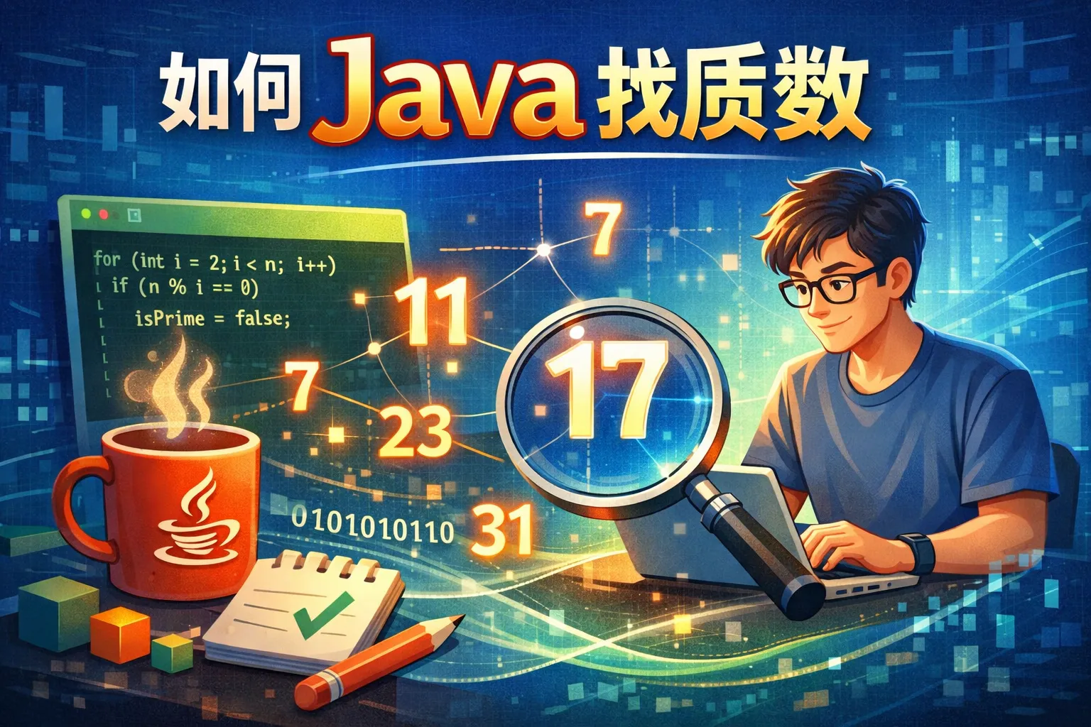 如何用java找质数