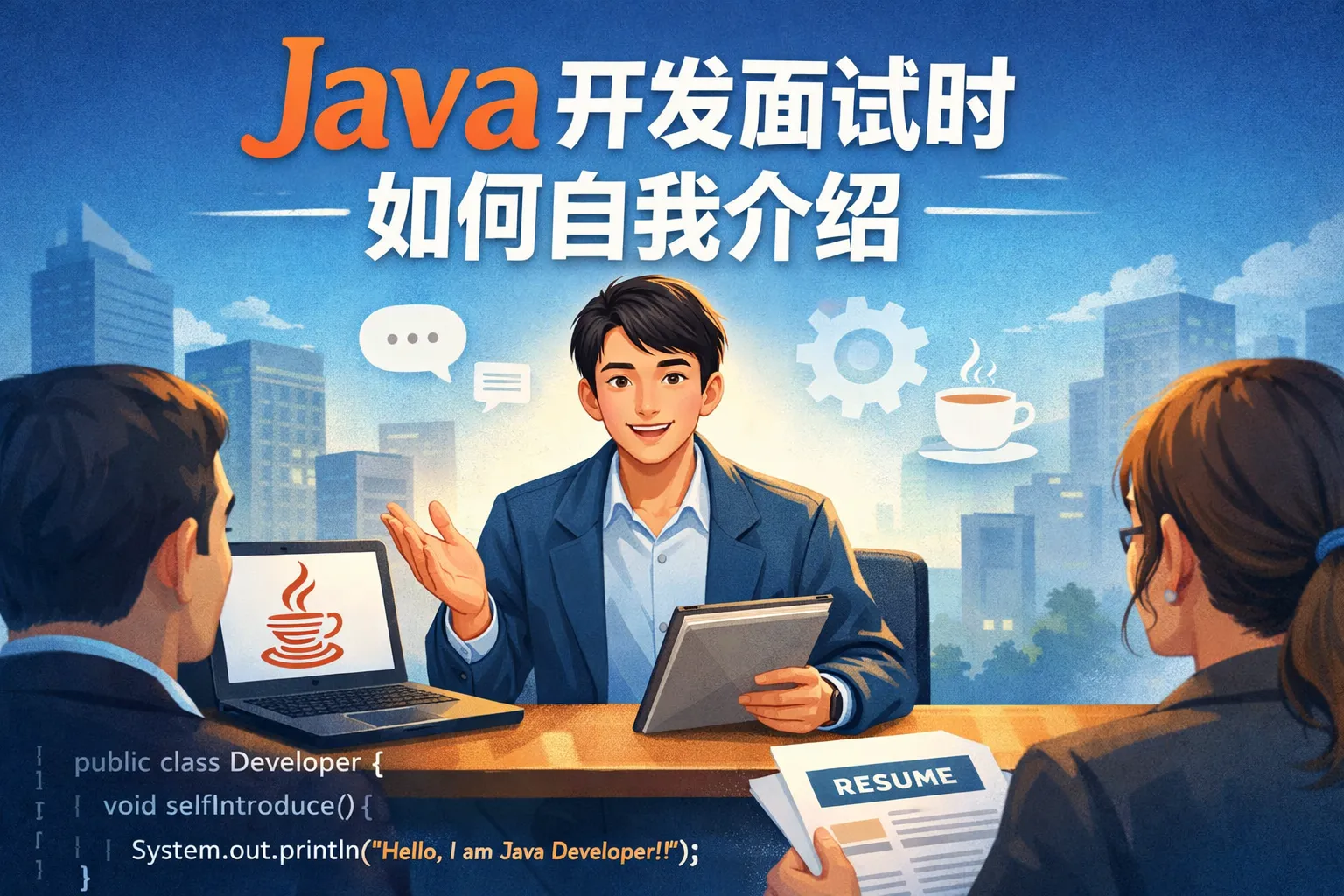 Java开发面试时如何自我介绍