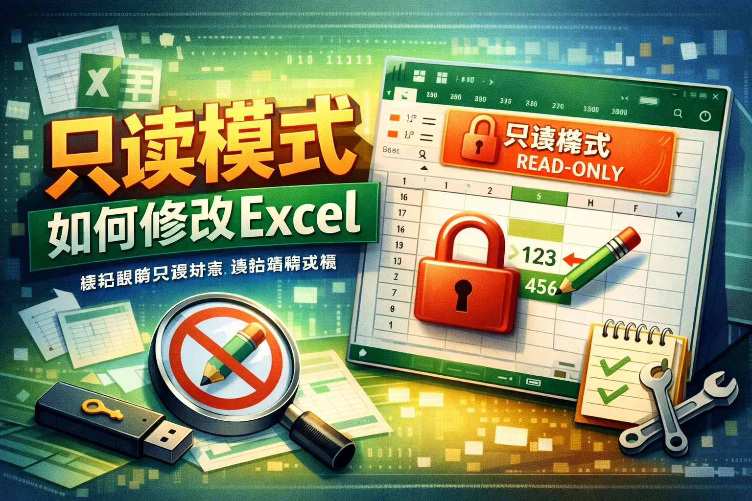 只读模式如何修改excel