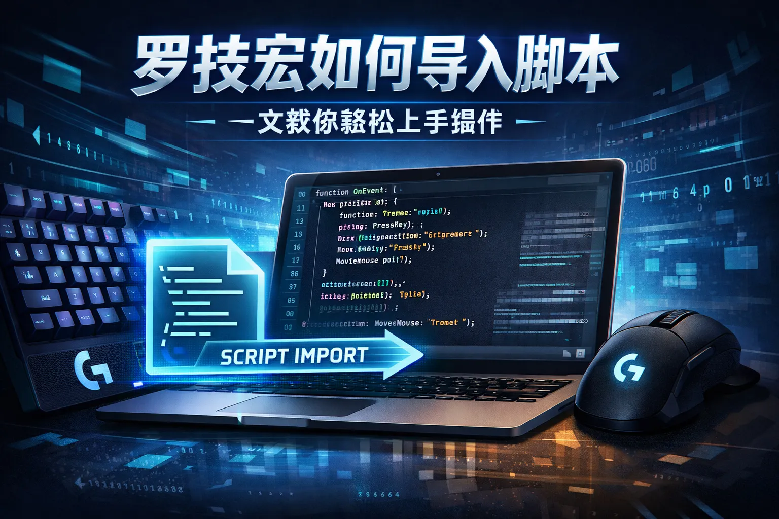 罗技宏如何导入脚本
