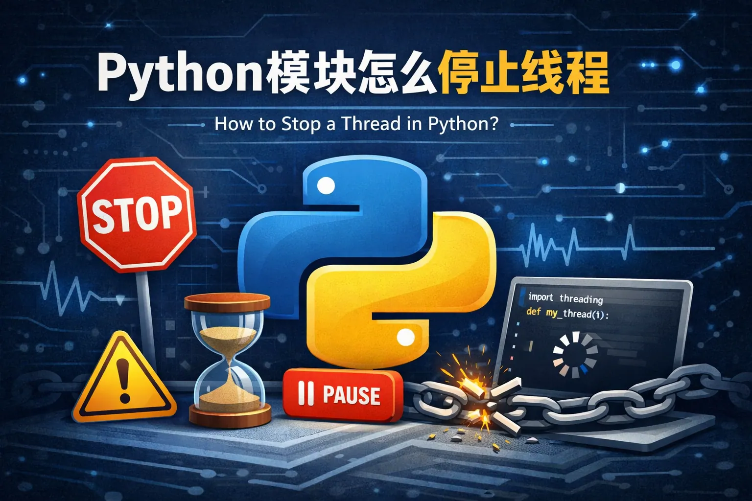 python模块怎么停止线程