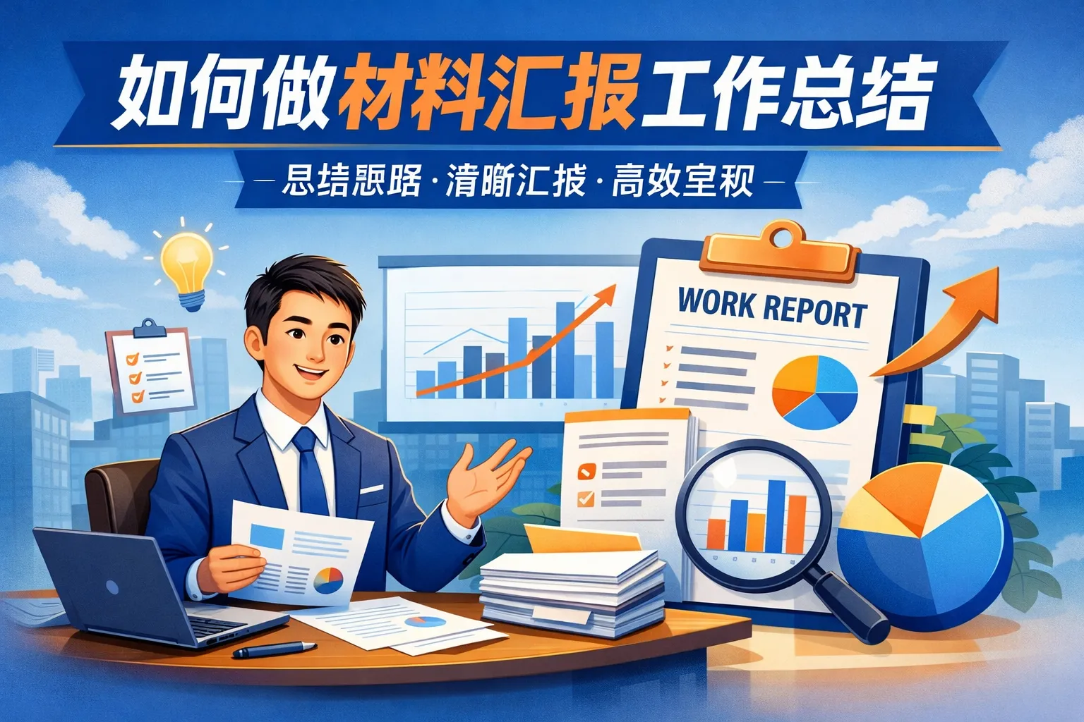 如何做材料汇报工作总结