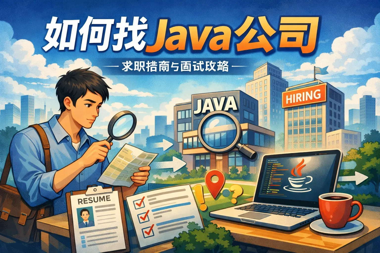 如何找java公司