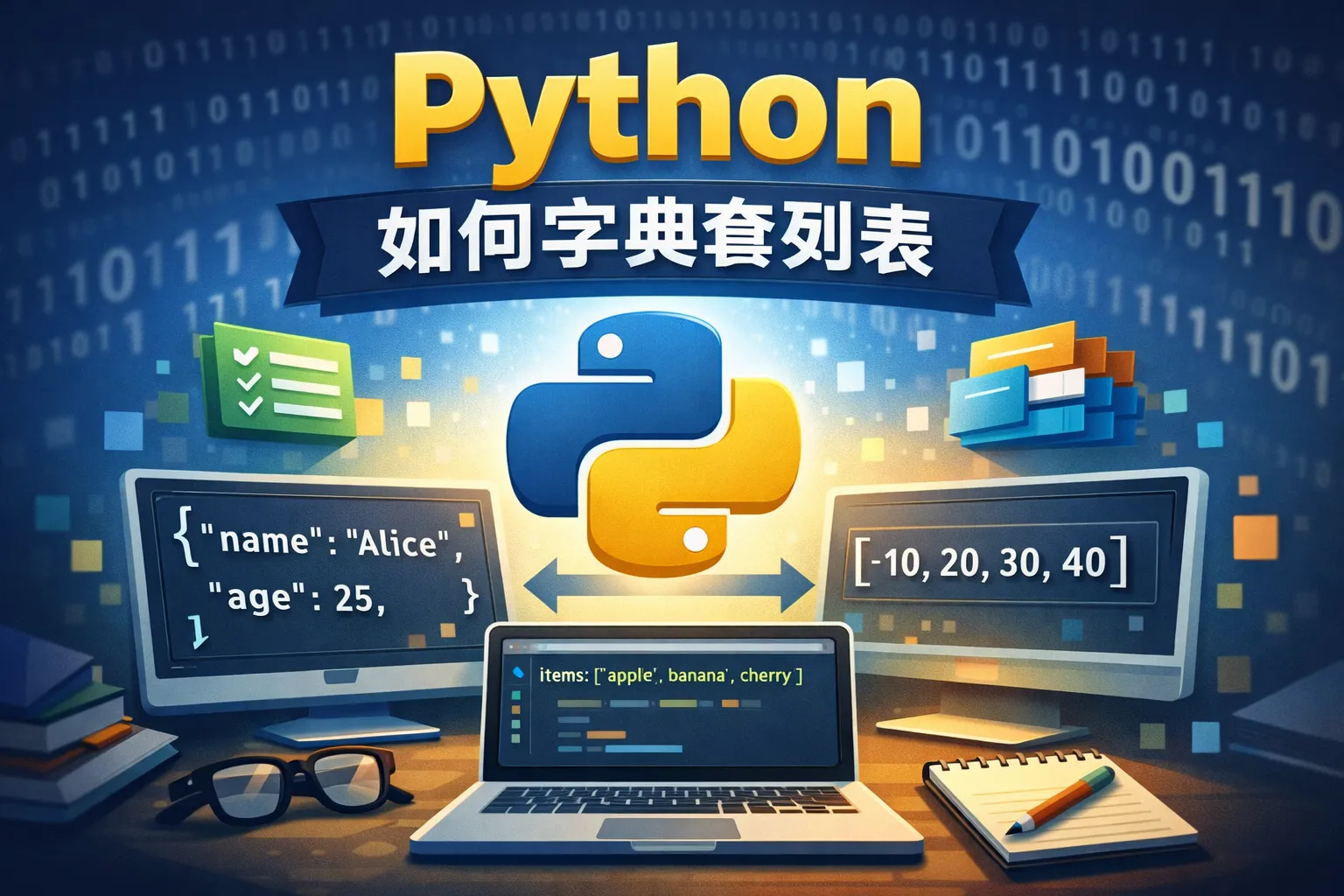 python如何字典套列表