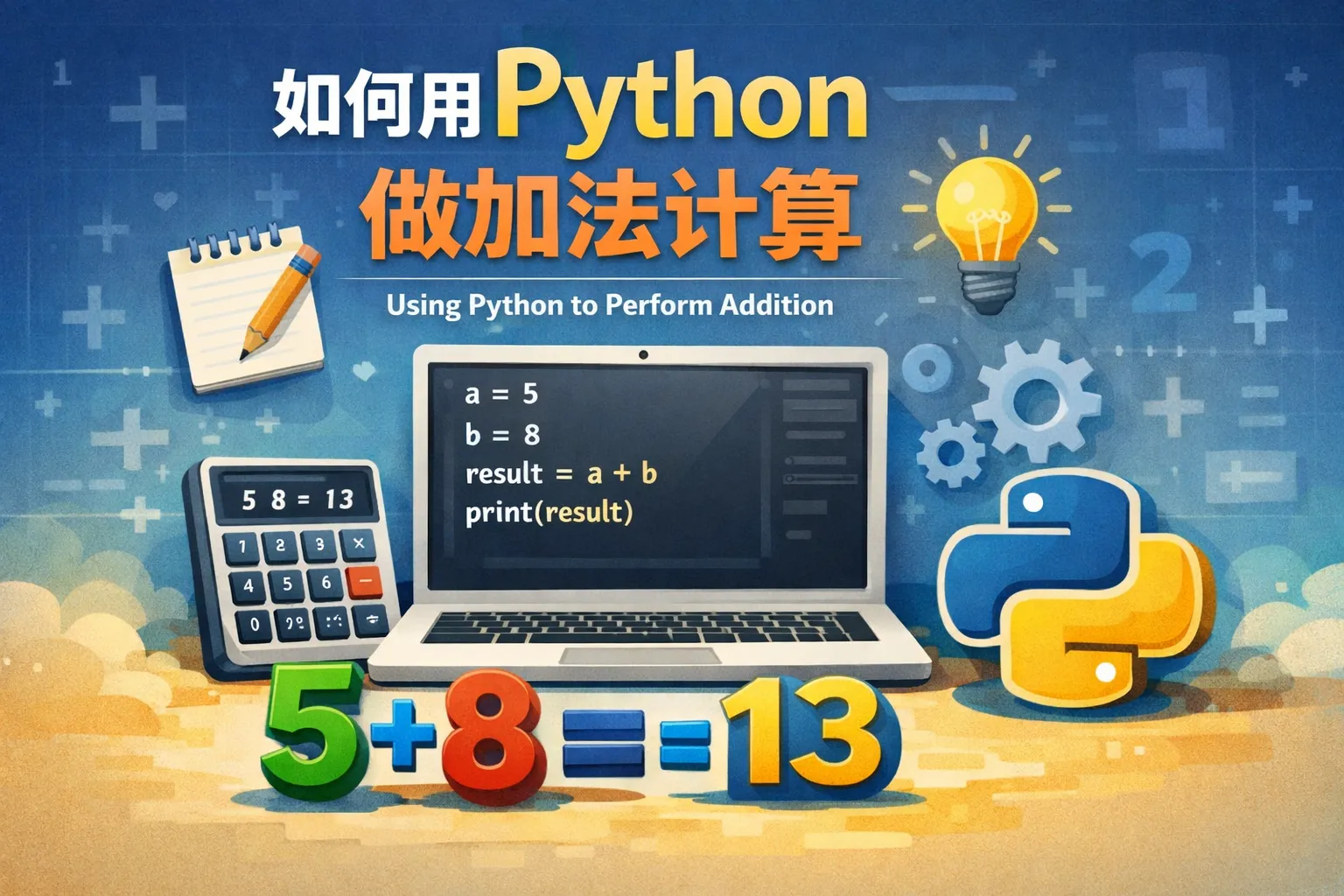 如何用python做加法计算
