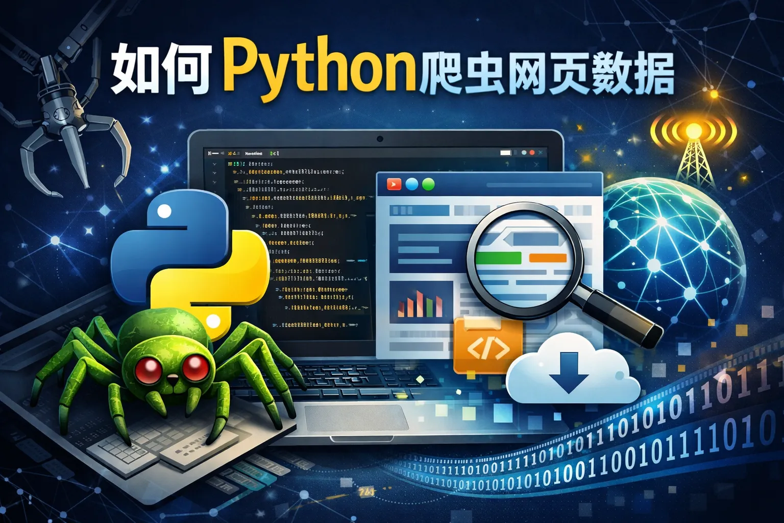 如何python爬虫网页数据