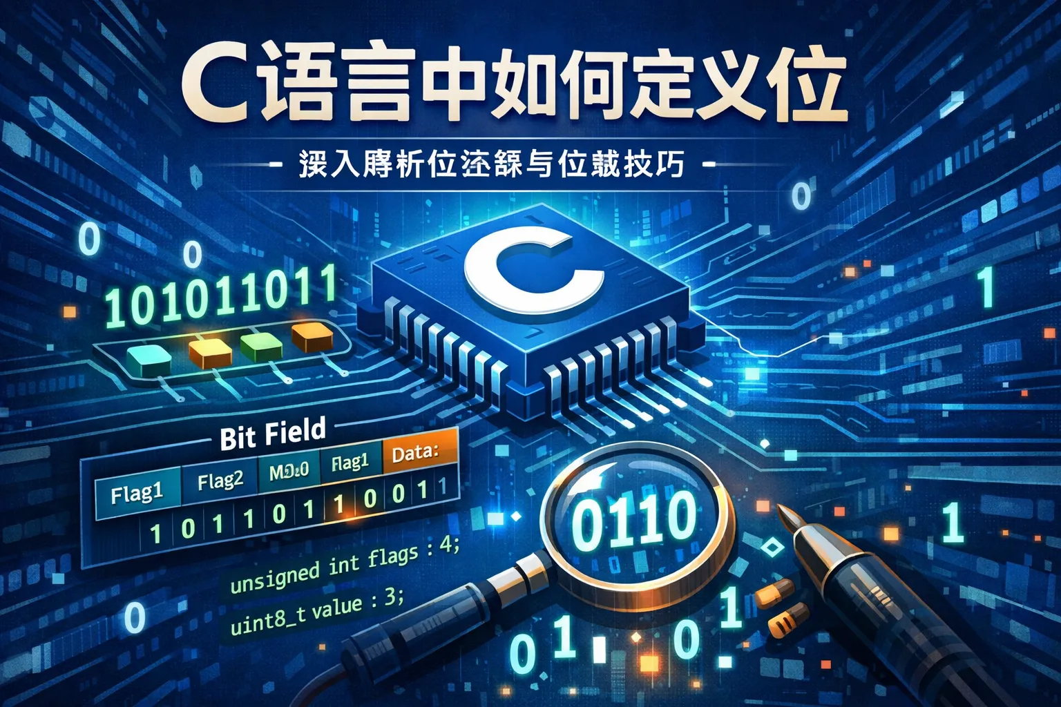 c语言中如何定义位