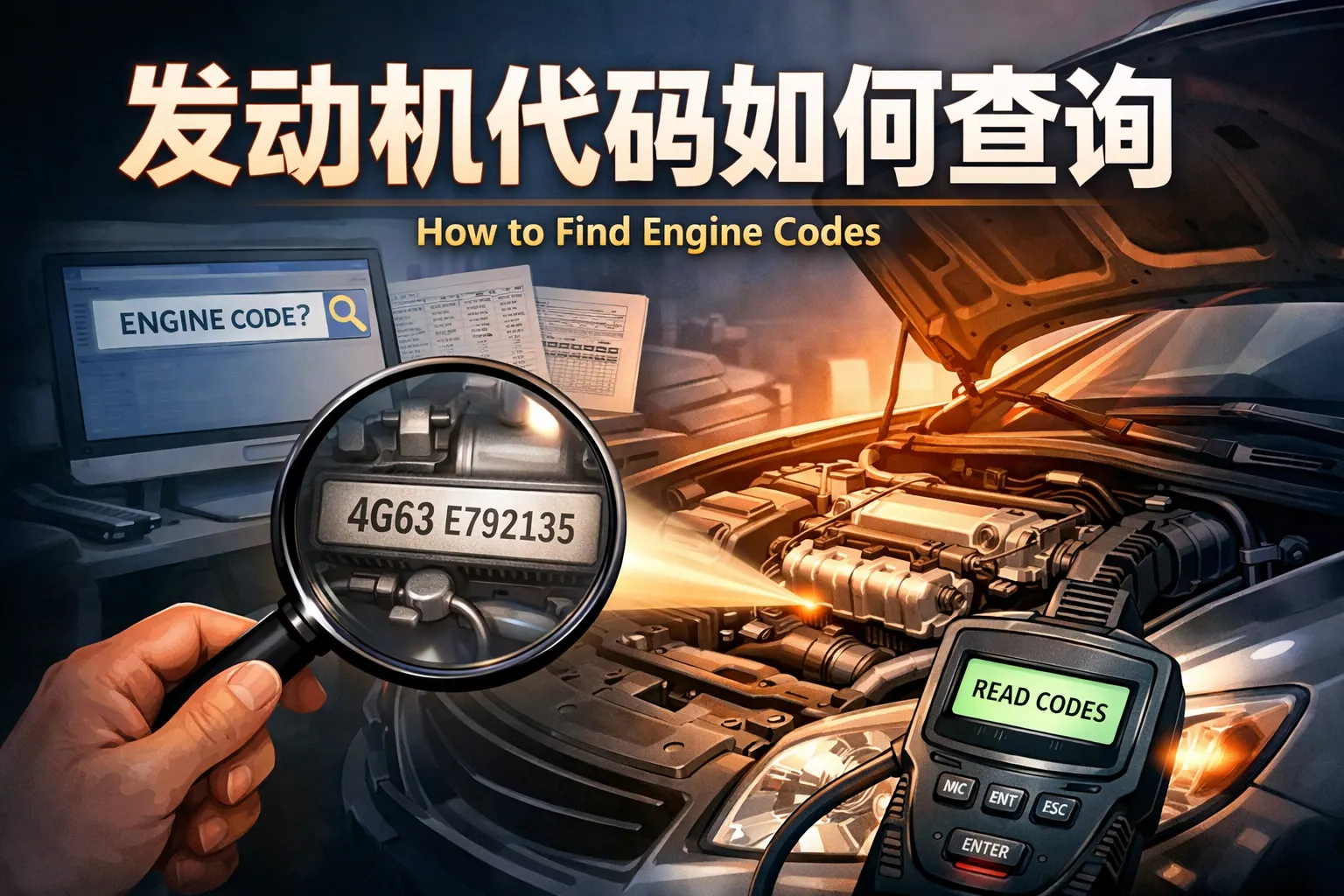 发动机代码如何查询