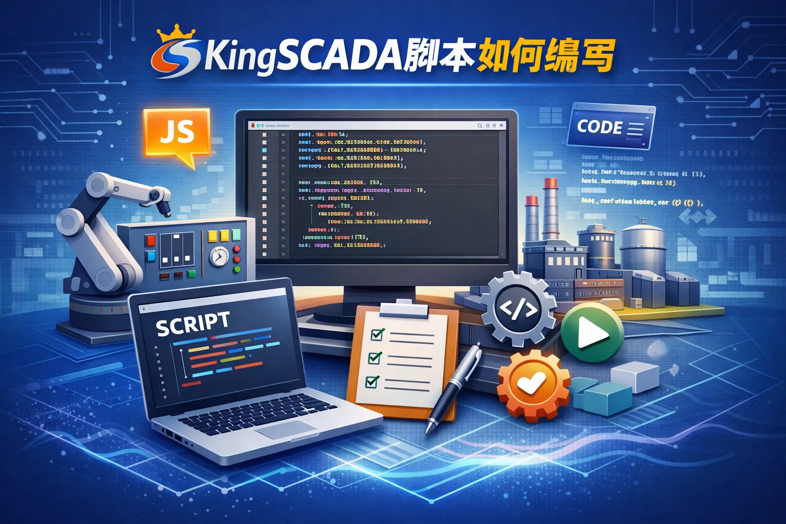 kingscada脚本如何编写