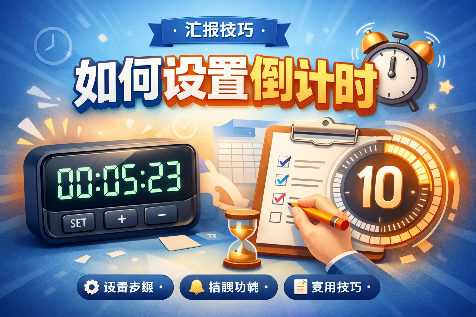 汇报如何设置倒计时