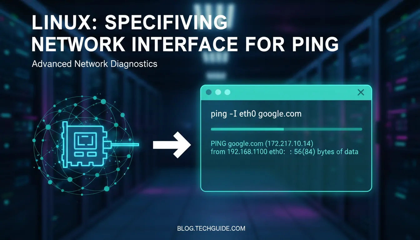 linux如何指定网口ping
