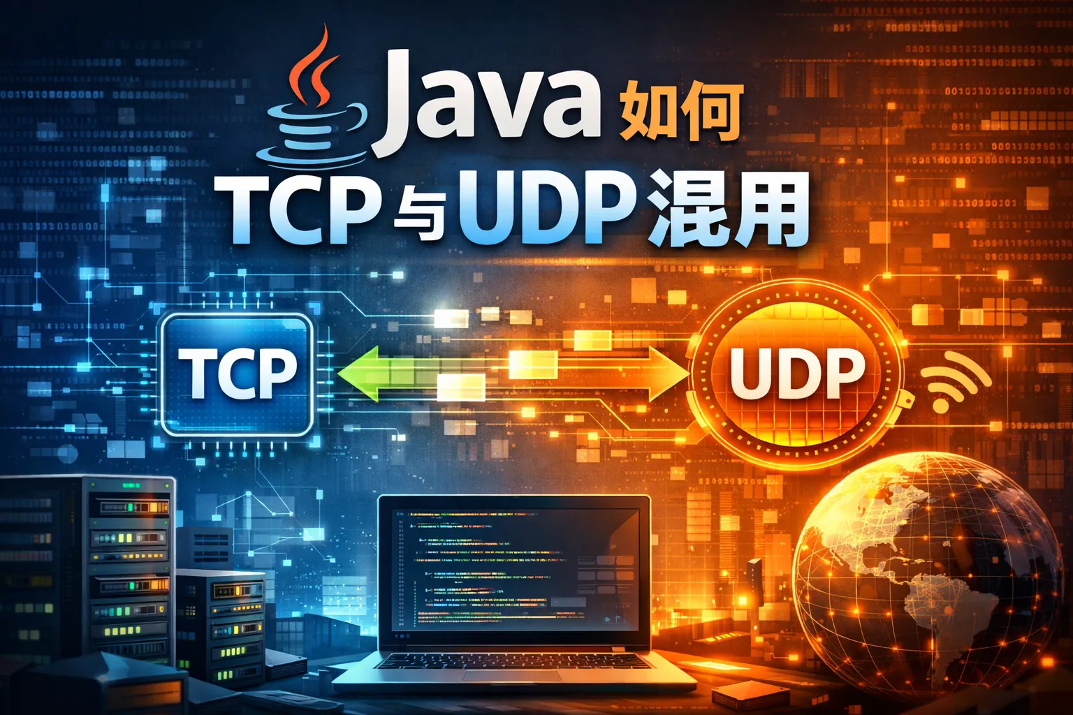 java如何tcp与udp混用