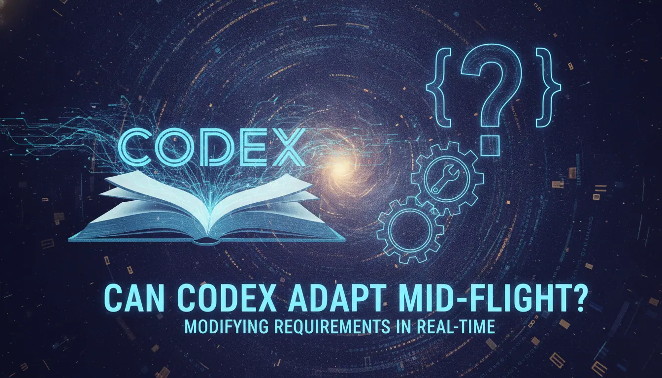 Codex Ap Codex是不是可以中途修改要求