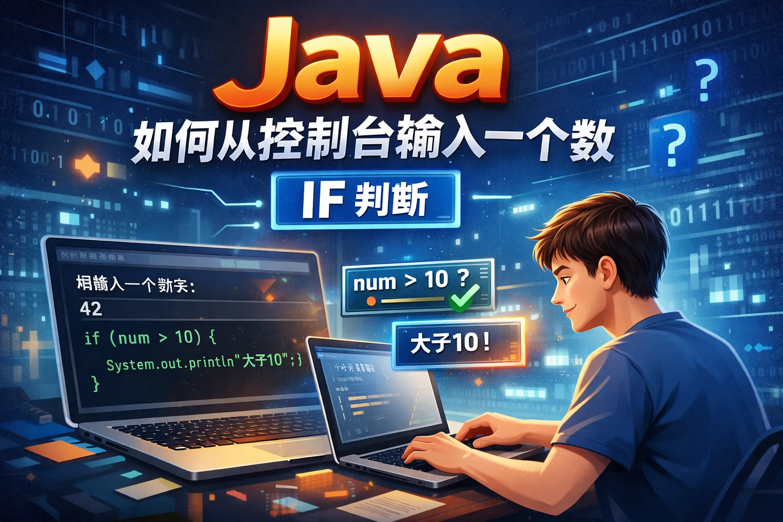 java如何从控制台输入一个数 if判断
