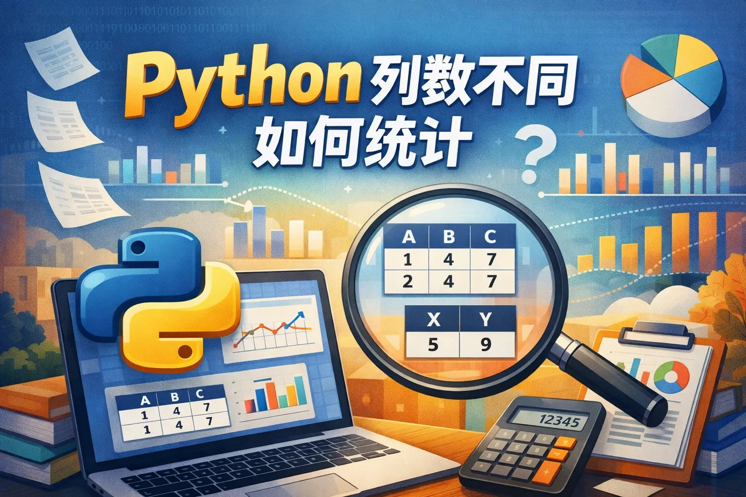 python列数不同如何统计