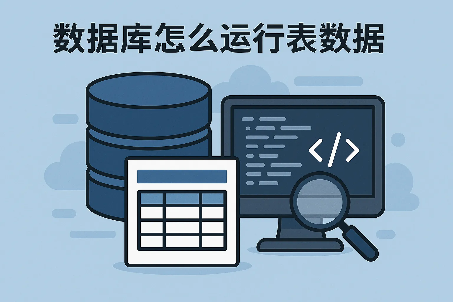数据库怎么运行表数据