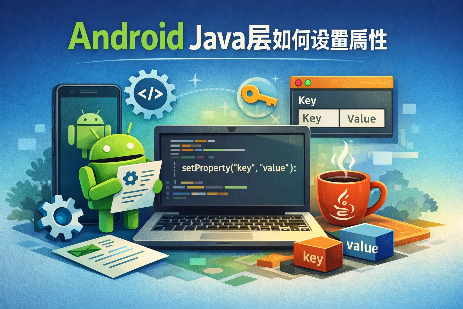 android java层如何设置属性