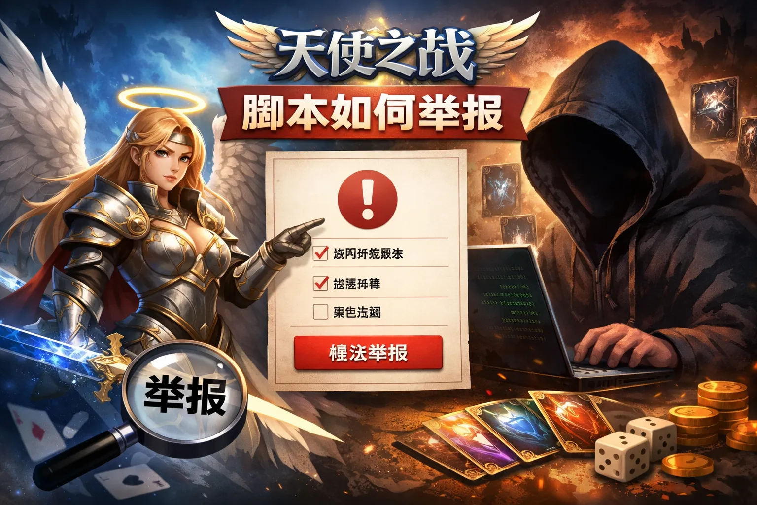 天使之战脚本如何举报