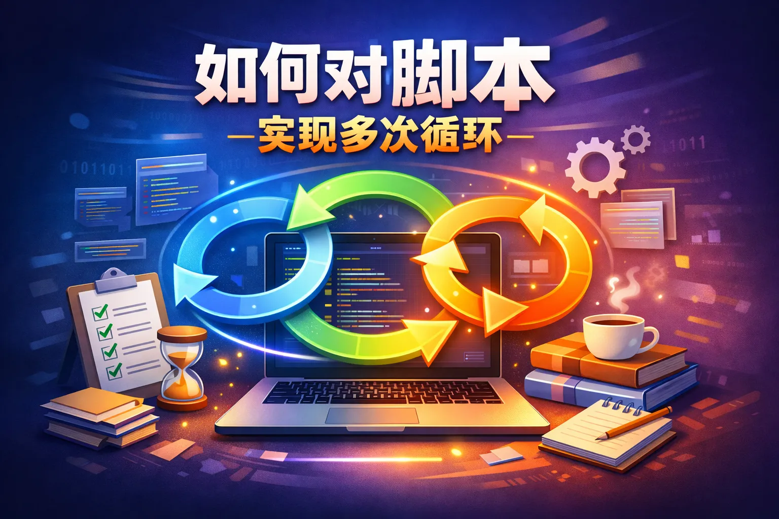 如何对脚本实现多次循环