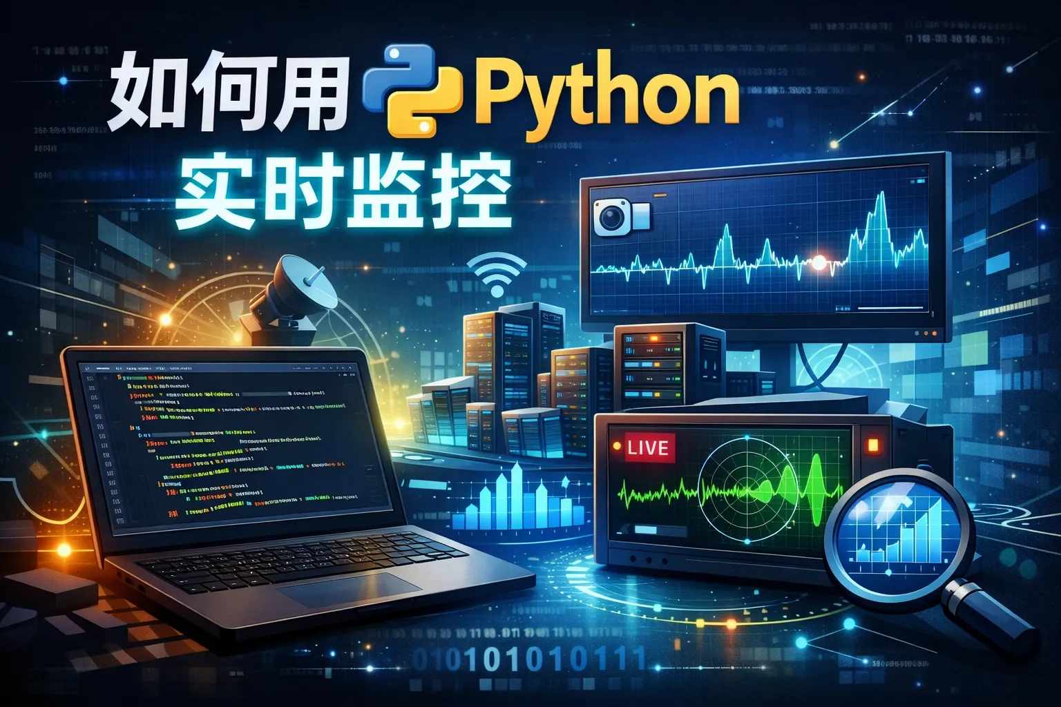 如何用python实时监控