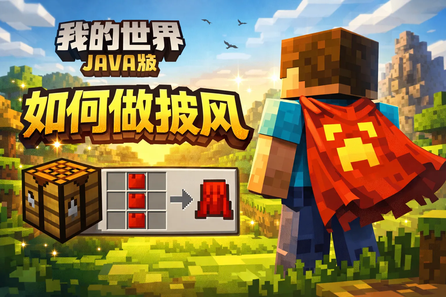 我的世界java版如何做披风