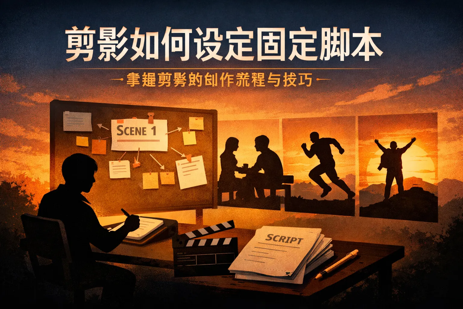 剪影如何设定固定脚本