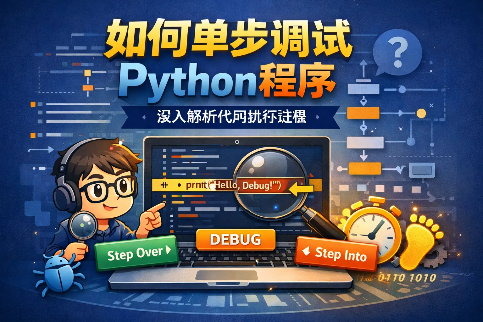 如何单步调试python程序