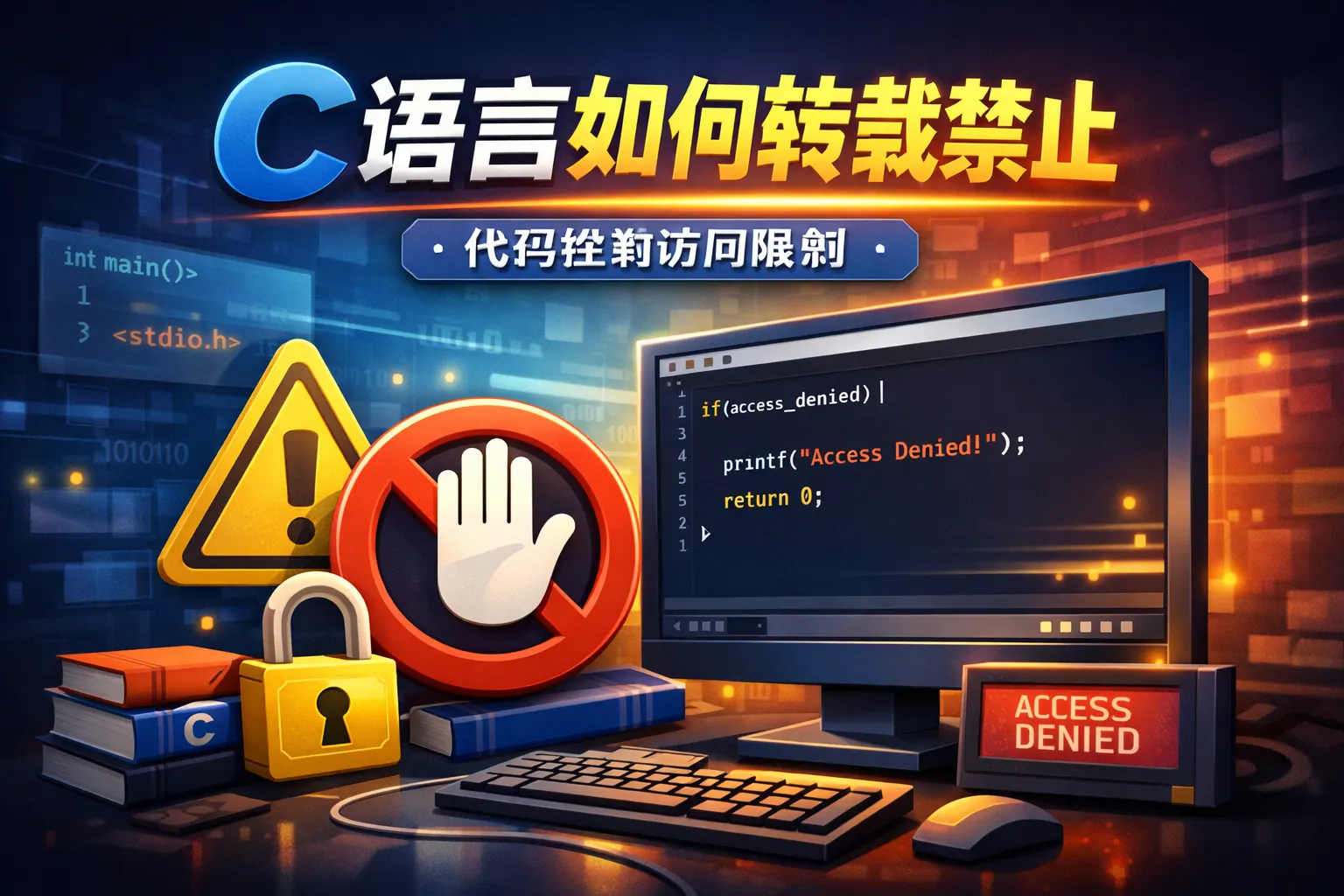 C语言如何转换禁止