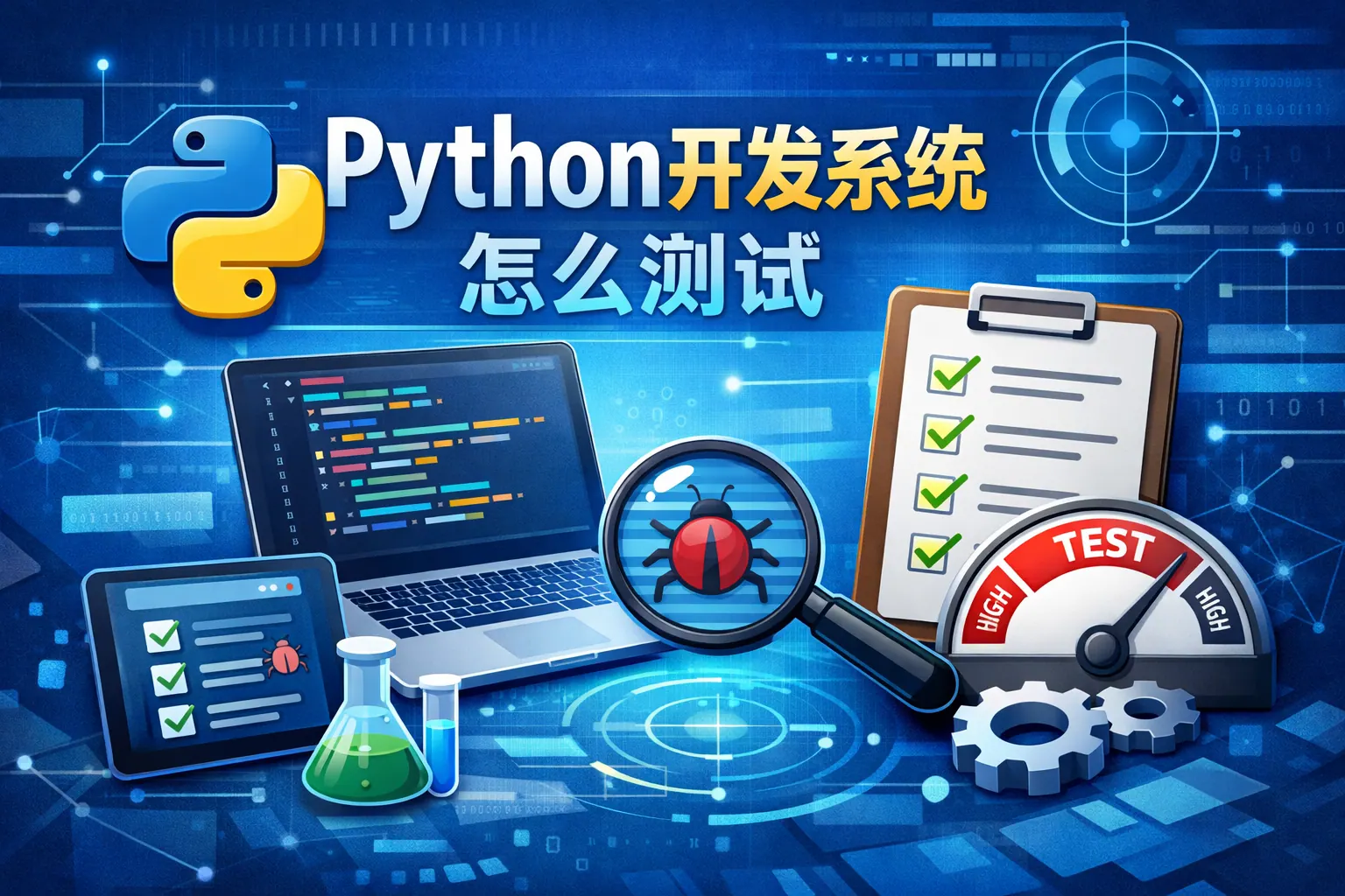 python开发系统怎么测试