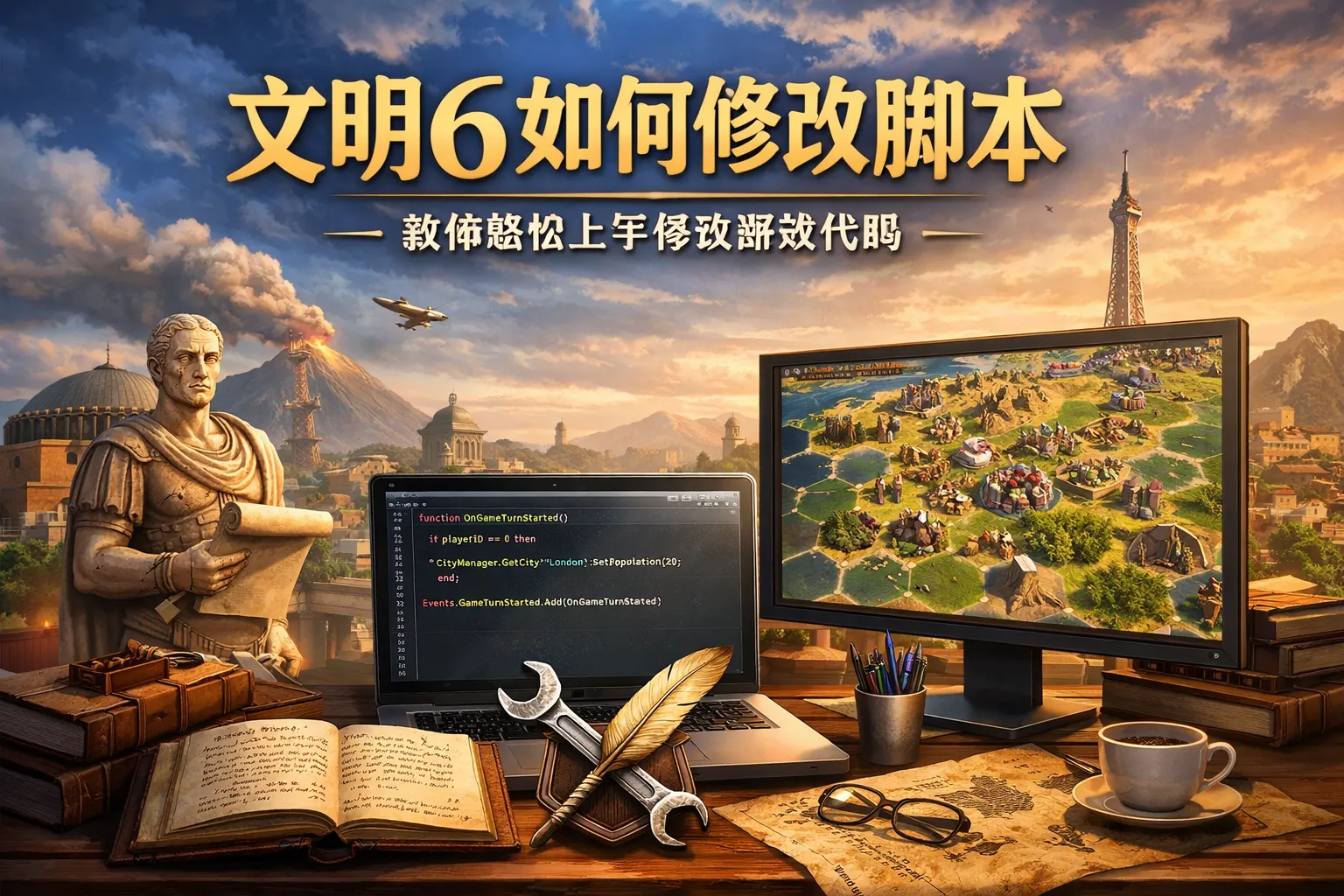 文明6如何修改脚本