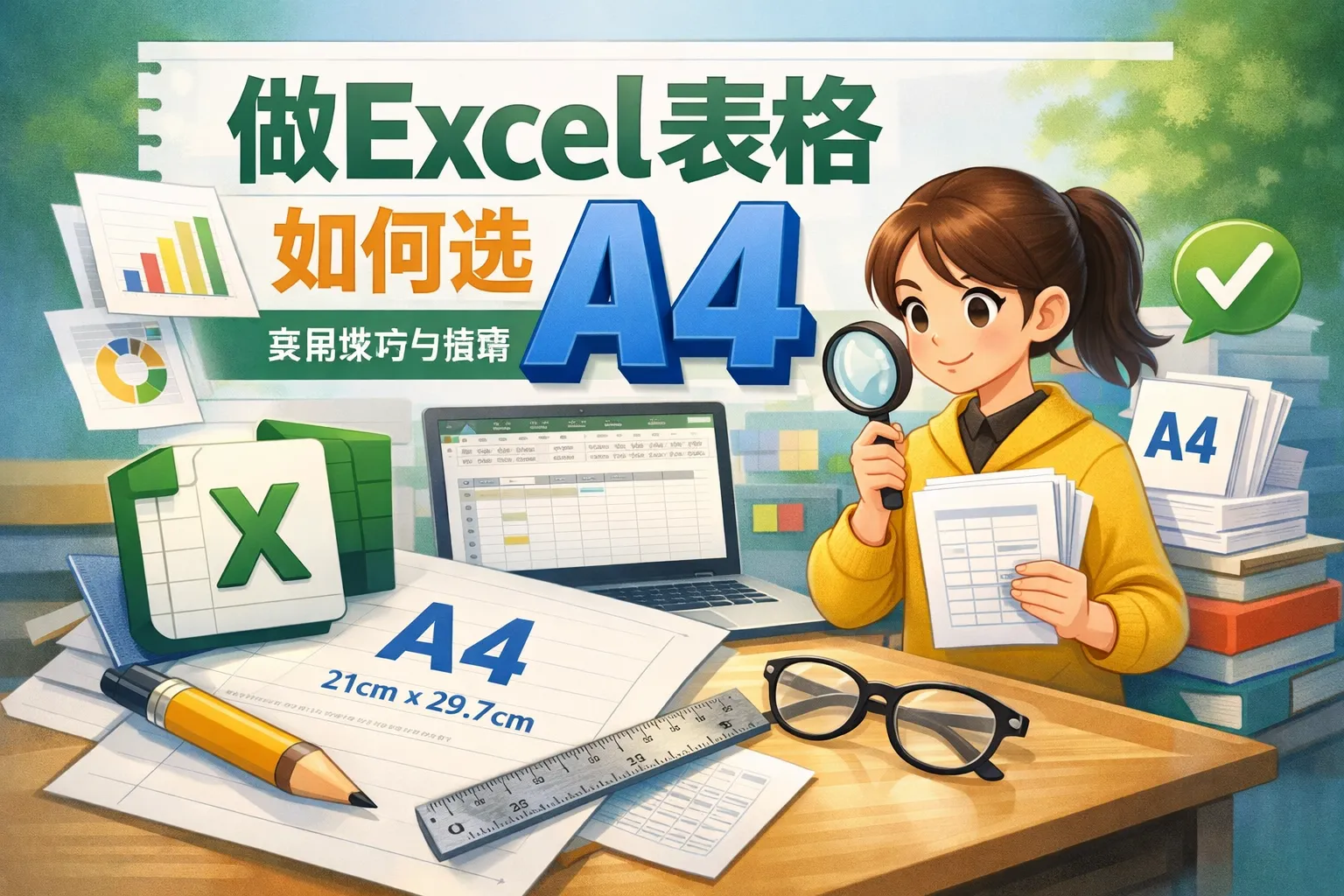 做excel表格如何选a4