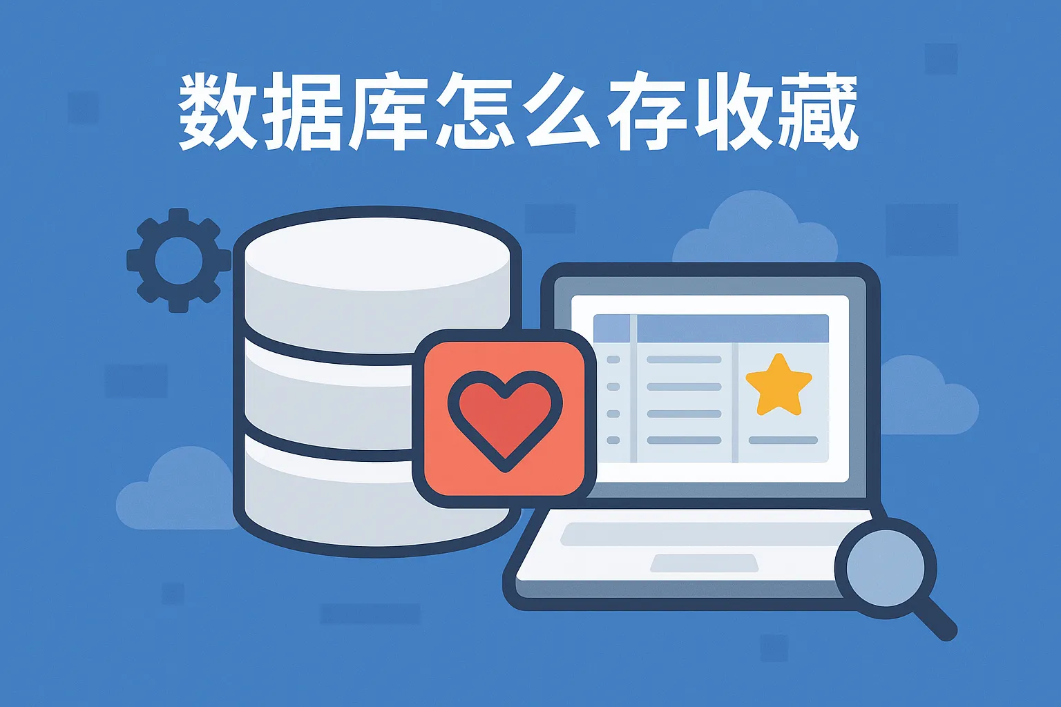 数据库怎么存收藏