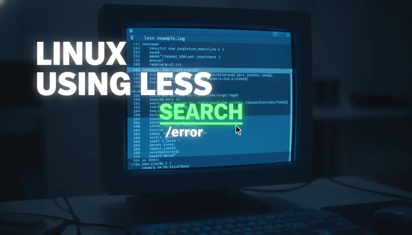 linux使用less如何搜索