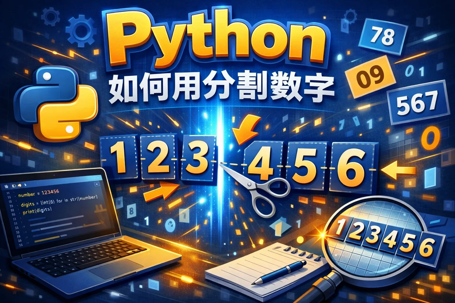 python如何用分割数字