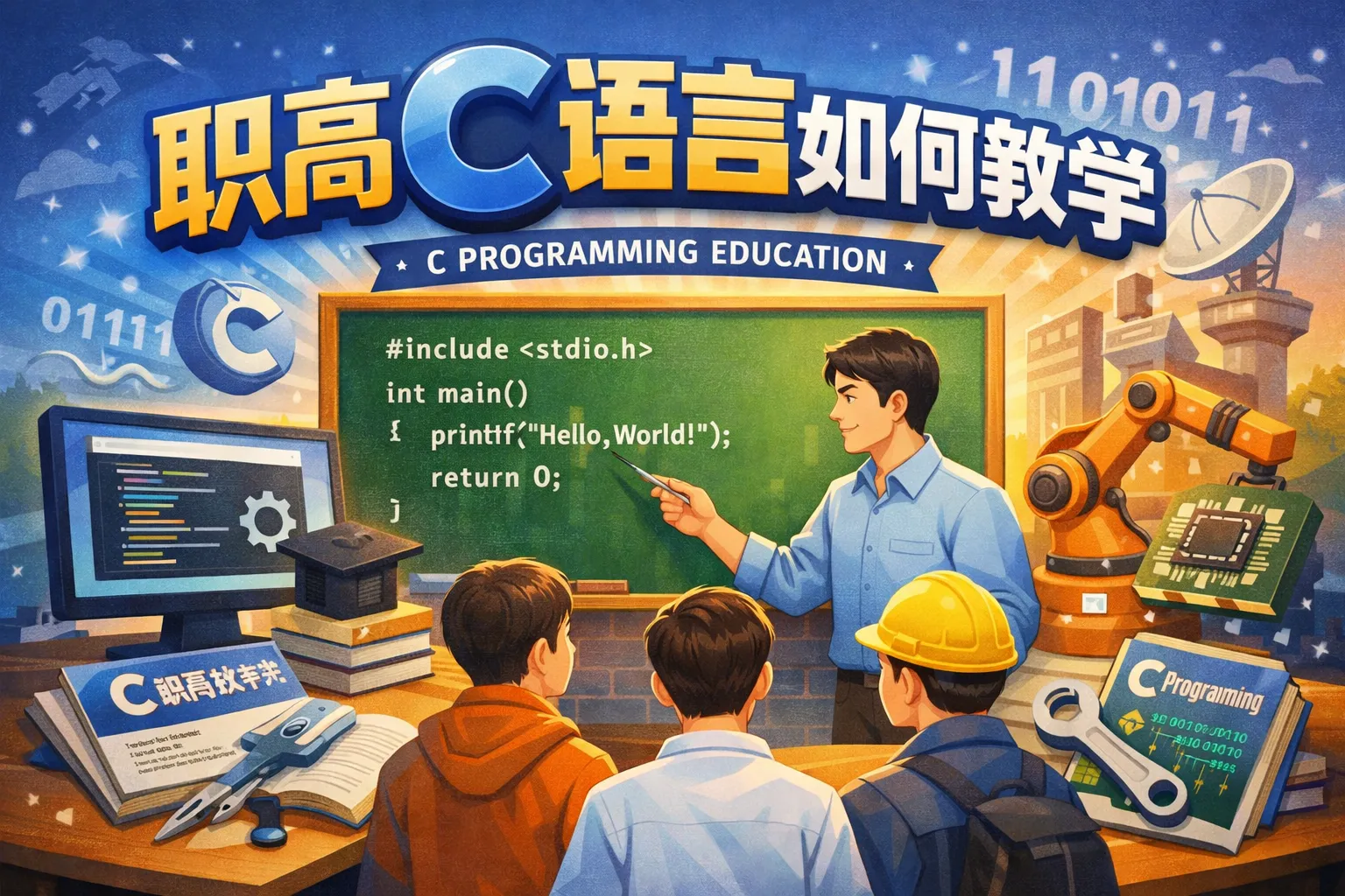 职高c语言如何教学