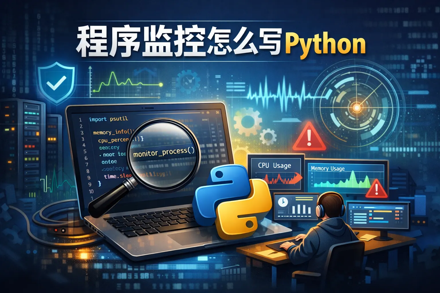 程序监控怎么写python